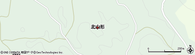 福島県石川町（石川郡）北山形周辺の地図