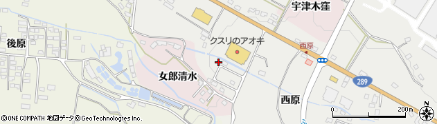 福島県西郷村（西白河郡）米（西原）周辺の地図