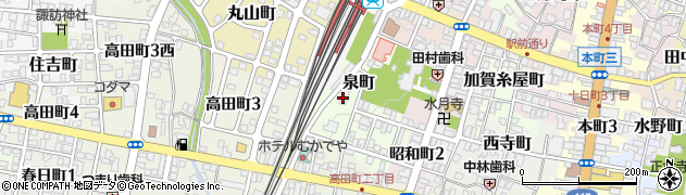 新潟県十日町市泉周辺の地図