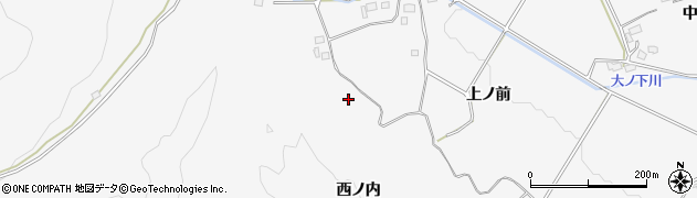 福島県いわき市小川町塩田（西ノ内）周辺の地図