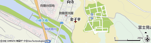 福島県白河市金子平6周辺の地図