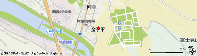 福島県白河市金子平7周辺の地図