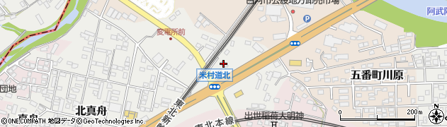 福島県白河市米村道北周辺の地図