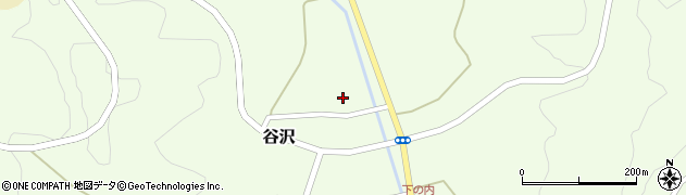 福島県石川町（石川郡）谷沢（馬場尻）周辺の地図