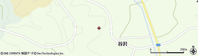 福島県石川町（石川郡）谷沢（酒井戸）周辺の地図
