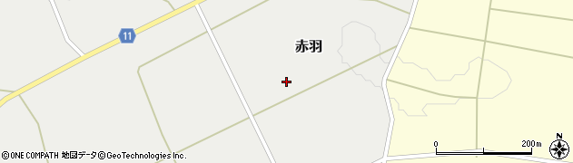 福島県石川町（石川郡）赤羽（亀堀）周辺の地図