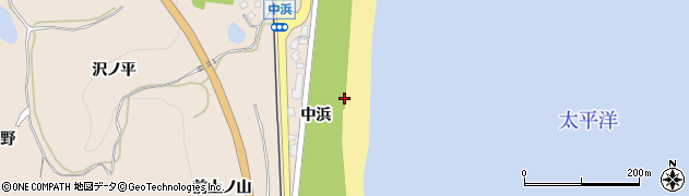 福島県いわき市久之浜町久之浜（中浜）周辺の地図