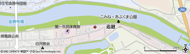 福島県白河市追廻72周辺の地図