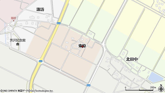 〒943-0105 新潟県上越市東原の地図