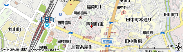新潟県十日町市西浦町周辺の地図