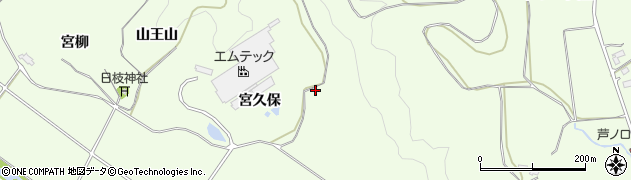 福島県白河市本沼（入山）周辺の地図