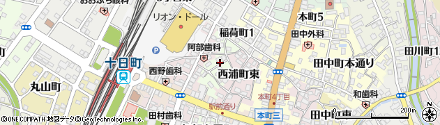 新潟県十日町市西浦町西周辺の地図
