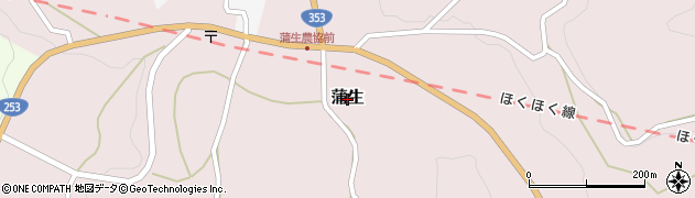 新潟県十日町市蒲生周辺の地図