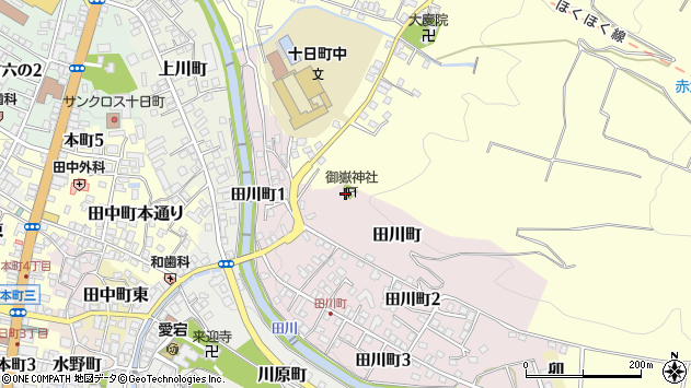 〒948-0021 新潟県十日町市田川町の地図