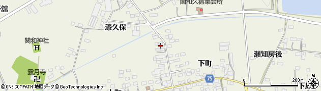 福島県泉崎村（西白河郡）関和久（後山）周辺の地図
