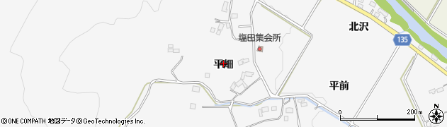 福島県いわき市小川町塩田周辺の地図