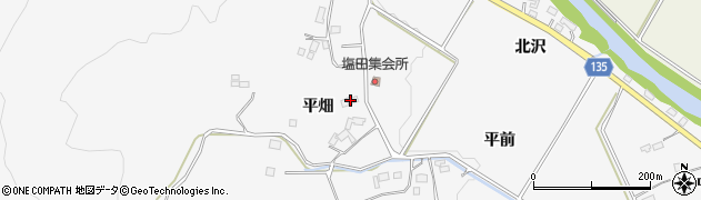 福島県いわき市小川町塩田（平前）周辺の地図