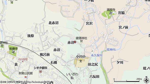 〒979-3112 福島県いわき市小川町上平の地図