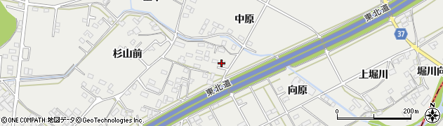 福島県西郷村（西白河郡）米（向原）周辺の地図