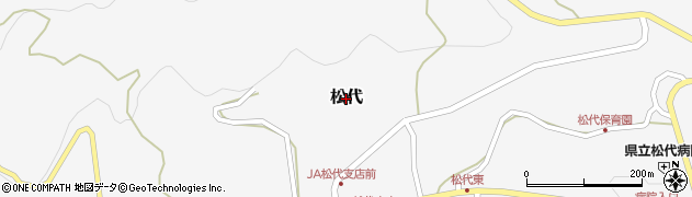 新潟県十日町市松代周辺の地図