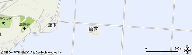 福島県西白河郡中島村二子塚舘下周辺の地図