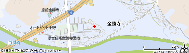 福島県白河市金勝寺周辺の地図
