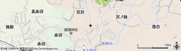福島県いわき市小川町柴原（宮沢）周辺の地図
