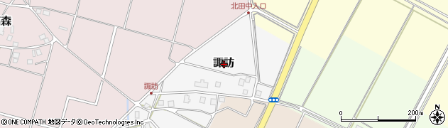 新潟県上越市諏訪周辺の地図