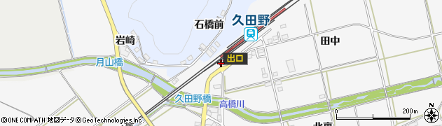 福島県白河市周辺の地図