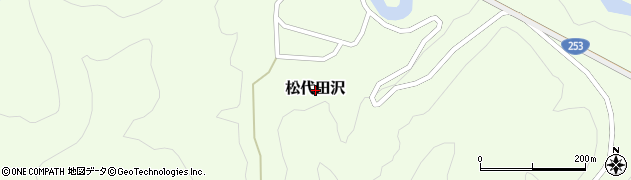 新潟県十日町市松代田沢周辺の地図