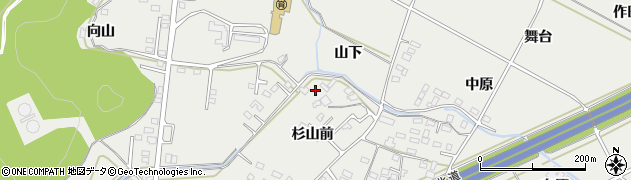 福島県西郷村（西白河郡）米（山下）周辺の地図