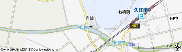 福島県白河市久田野岩崎10周辺の地図