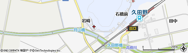 福島県白河市大和田月山周辺の地図