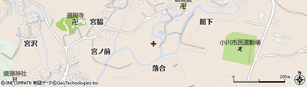 福島県いわき市小川町柴原（落合）周辺の地図