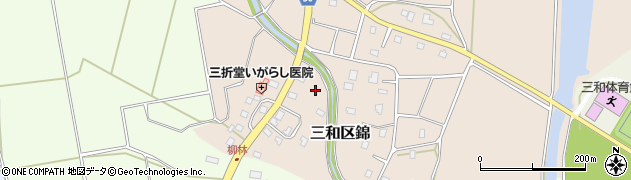 新潟県上越市三和区錦周辺の地図