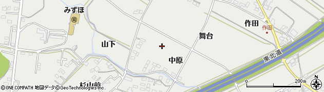 福島県西郷村（西白河郡）米（中原）周辺の地図