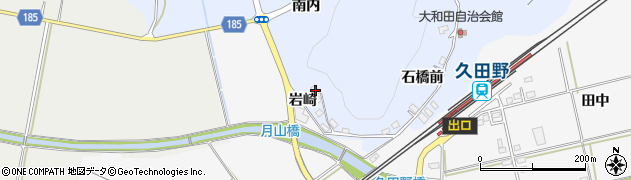 福島県白河市大和田月山14周辺の地図