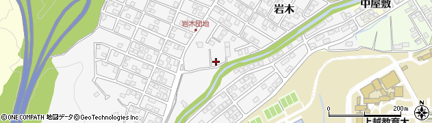 新潟県上越市岩木周辺の地図