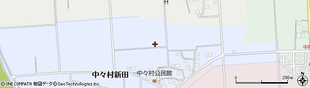 新潟県上越市中々村新田周辺の地図