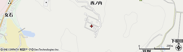 福島県白河市萱根金ヶ平周辺の地図