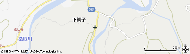 新潟県上越市下綱子154周辺の地図