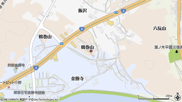 〒961-0086 福島県白河市鶴巻山の地図