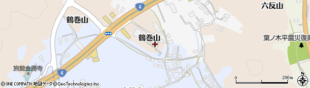 福島県白河市鶴巻山周辺の地図