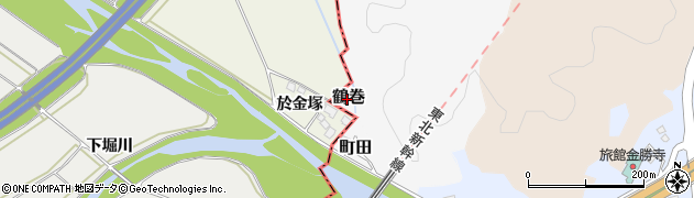 福島県白河市鶴巻周辺の地図