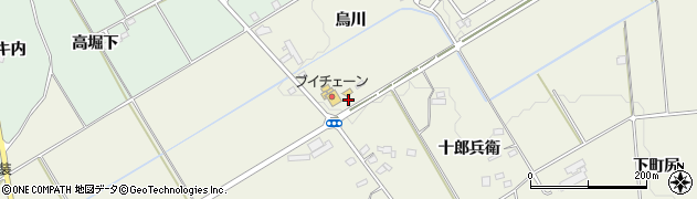 福島県泉崎村（西白河郡）関和久（烏川）周辺の地図
