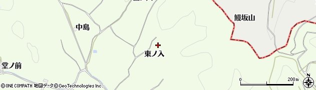 福島県白河市本沼（東ノ入）周辺の地図