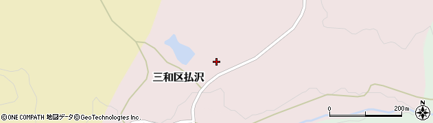新潟県上越市三和区払沢143周辺の地図
