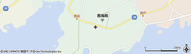 石川県羽咋郡志賀町西海風無ヘ67周辺の地図