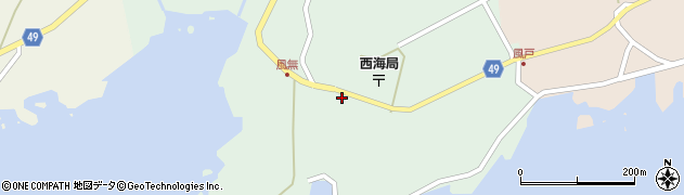 石川県羽咋郡志賀町西海風無ヘ25周辺の地図