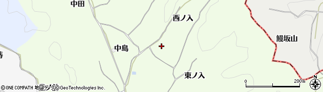 福島県白河市本沼（西ノ入）周辺の地図